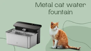 Metal cat water fountain