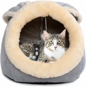 Beds for Indoor Cats - with Anti-Slip Bottom