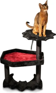 Gothic Cat Tree with Coffin Cat Bed & Spooky Cat Toys: A Hauntingly Elegant Haven for Your Feline