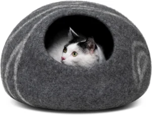 MEOWFIA Premium Felt Cat Bed Cave