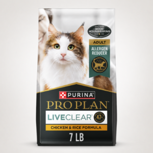 Purina Pro Plan LiveClear best dry cat food for allergies