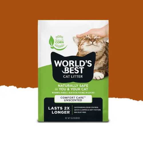 World's Best Cat Litter Comfort Care unscented bag