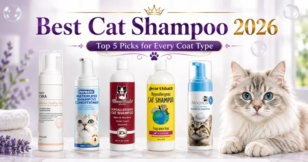 best cat shampoo lineup for sensitive skin and coat care