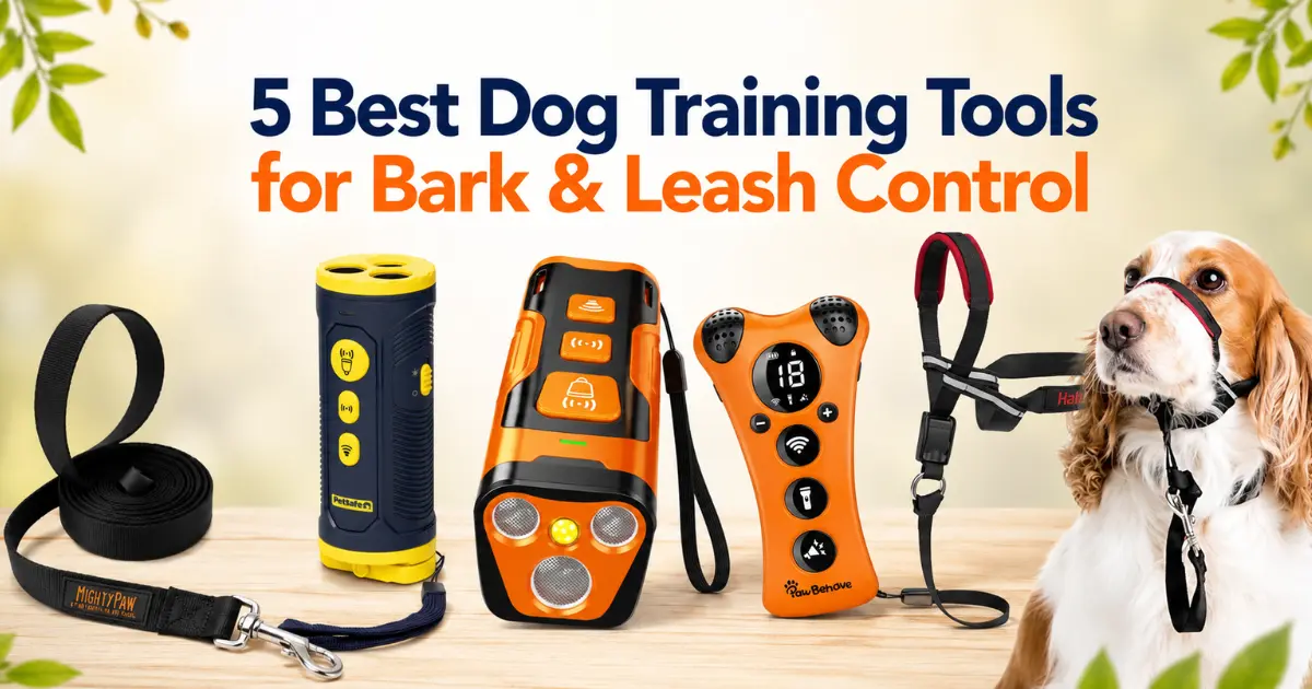 best dog training tools for bark and leash control