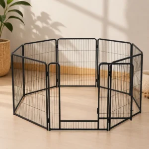 dog playpen indoor outdoor expandable panels