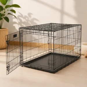 dog crate for medium breeds with divider panel