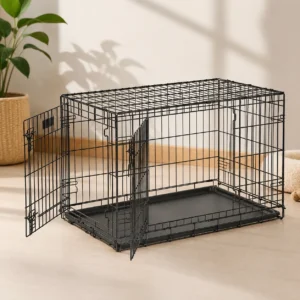 large dog crate double door for medium large breeds