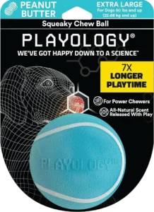 Playology Squeaky Chew Ball for Dogs