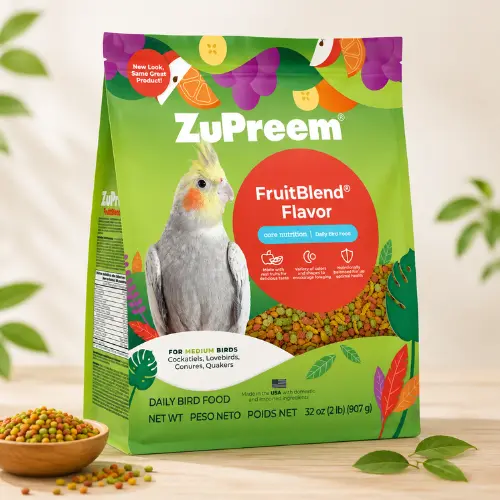cockatiel pellets ZuPreem FruitBlend daily diet