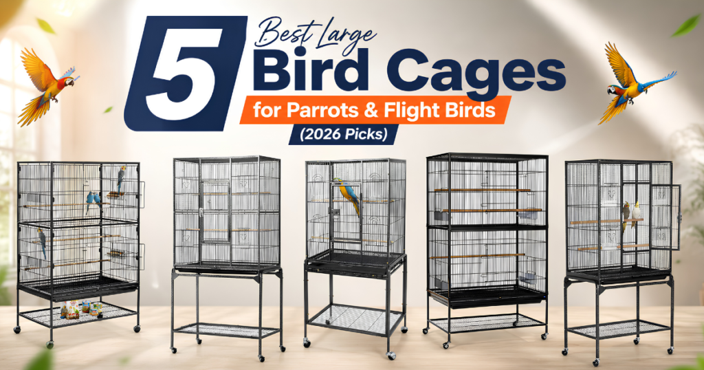 5 best large bird cages for parrots and flight birds