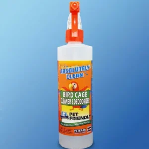 bird cage cleaner and deodorizer spray for parrots