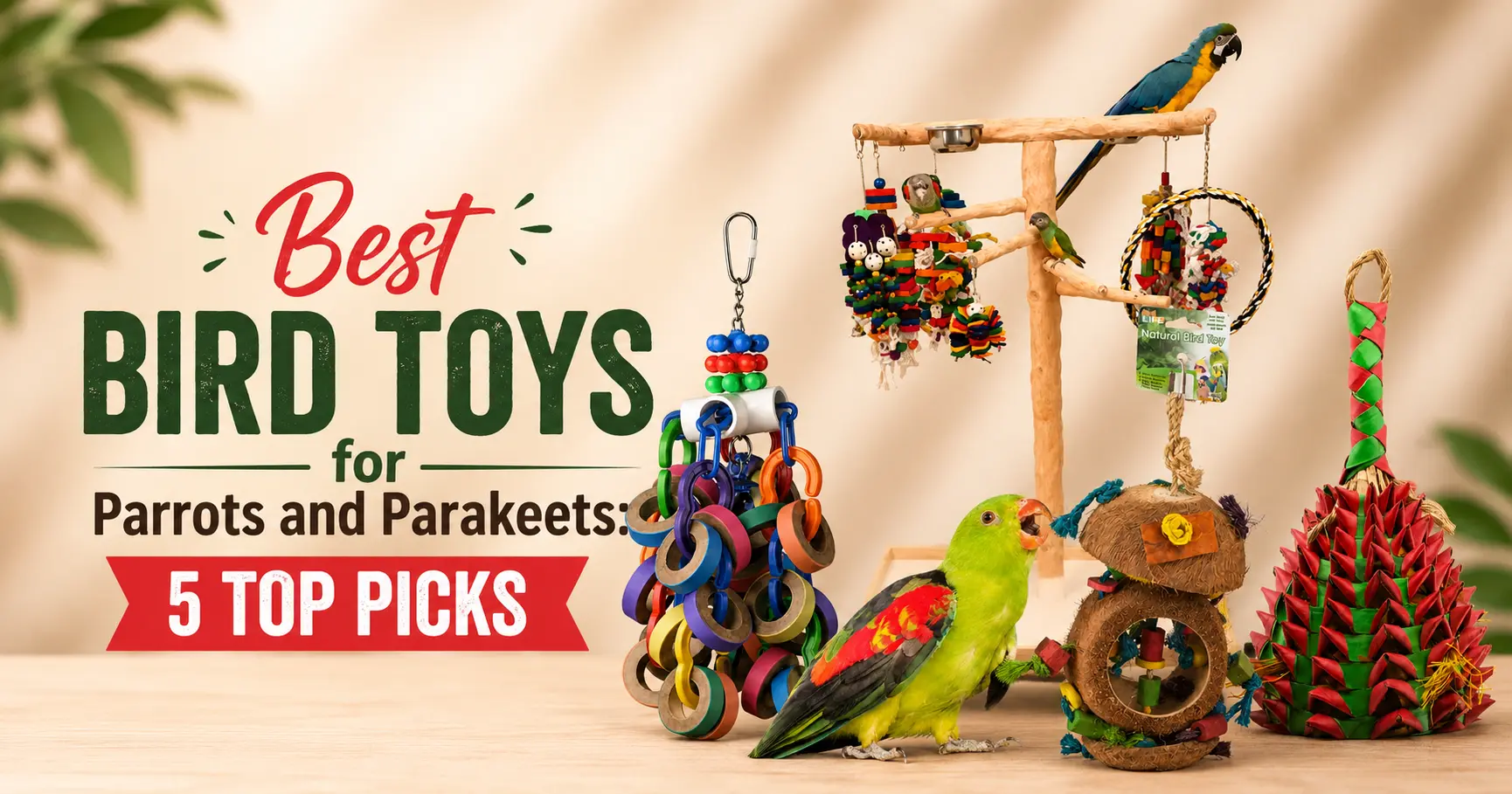 best bird toys for parrots and parakeets