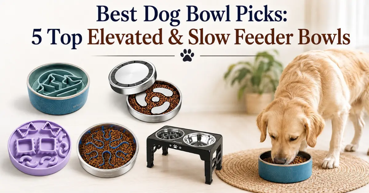 best dog bowl elevated and slow feeder picks