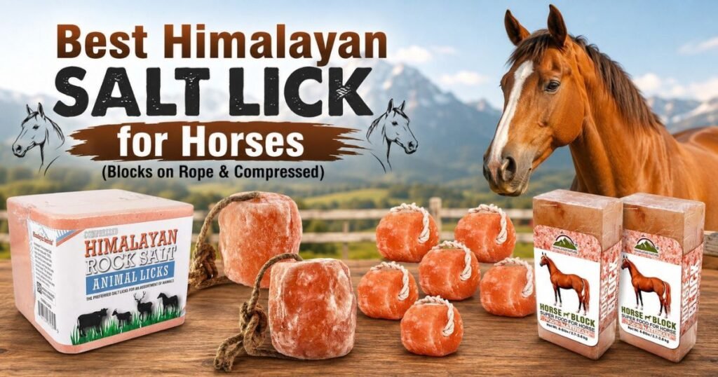 Best Himalayan salt lick for horses — blocks on rope and compressed picks compared