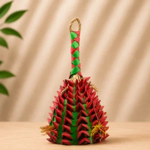 bird toys natural palm leaf pineapple foraging toy