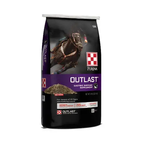 Purina Outlast gastric support horse supplement pellets