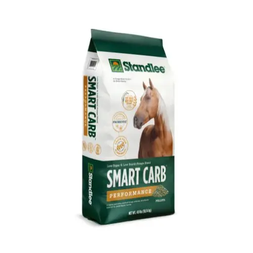 Standlee Smart Carb Performance horse feed pellets with probiotic