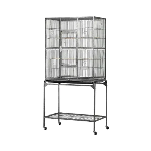 Yaheetech 54-inch wrought iron standing large parrot cage with stand