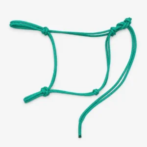Knotty Girlz turquoise rope halter with double-braided knots