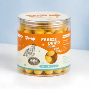PAWUP freeze dried quail egg yolk single ingredient cat treat