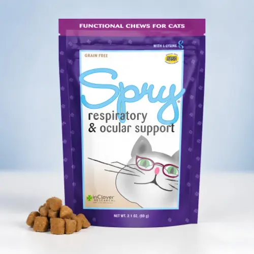 Spry L-Lysine chews immune and eye support cat treat